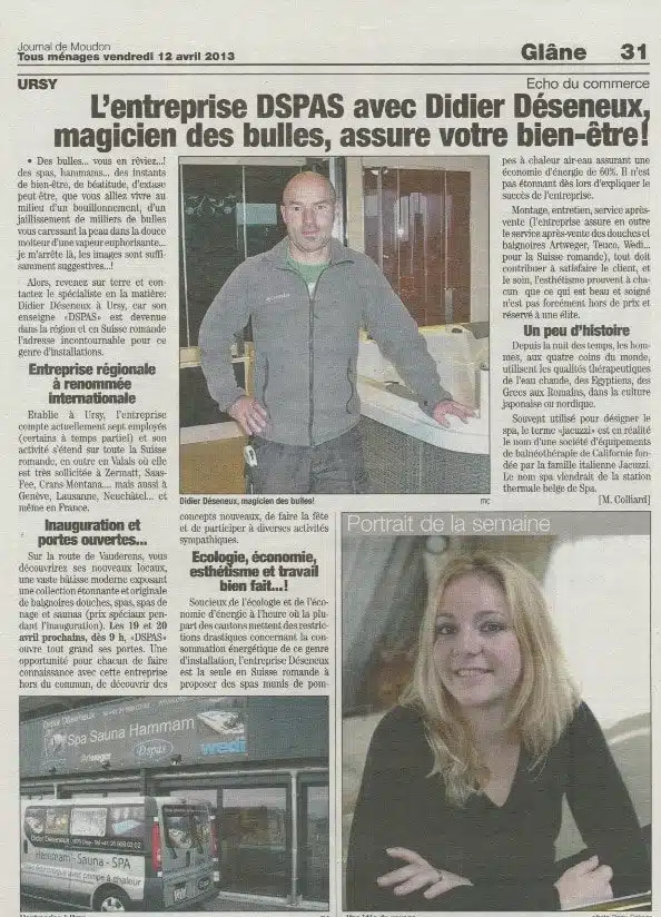 Article “Journal de Moudon”