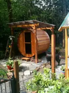 Un sauna tonneau