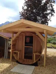 Un sauna tonneau