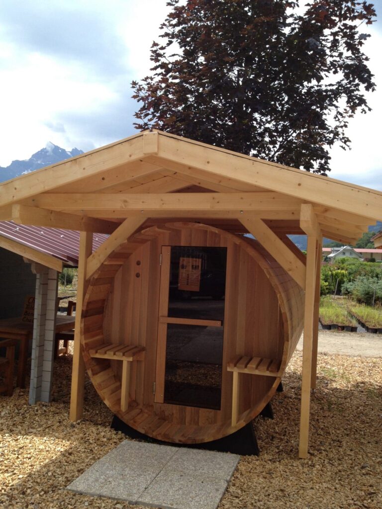 Un sauna tonneau