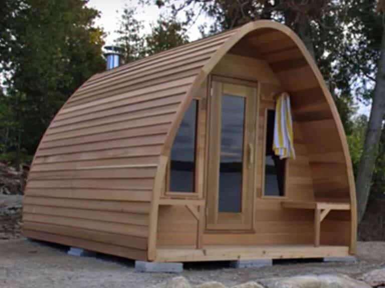 Sauna exterieur Leisure Pod en cedre rouge Dspas