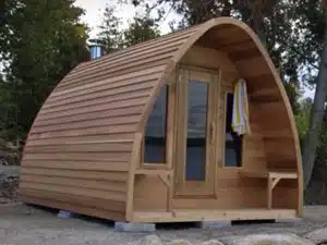 Sauna exterieur Leisure POD cèdre rouge