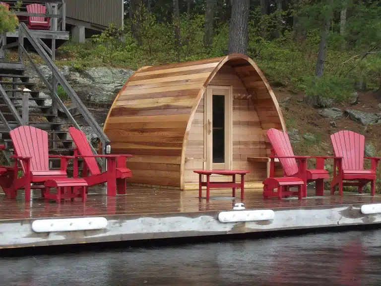 Sauna exterieur Leisure POD cèdre rouge