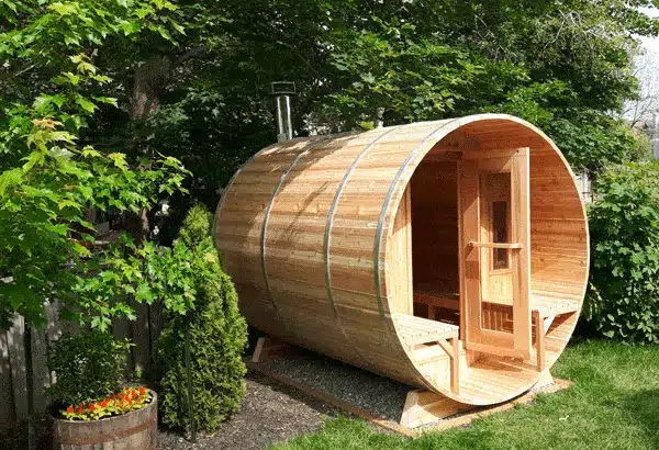 sauna carnotzet cèdre clair