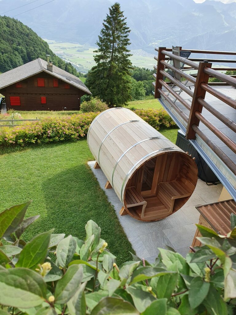 Sauna exterieur en cedre