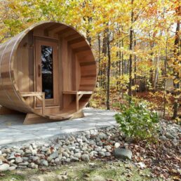 Sauna finlandais cèdre rouge Canada