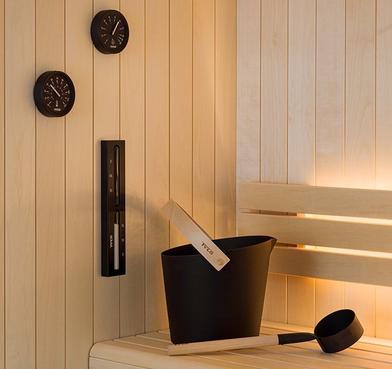 Fait Seau Sauna et Louche Accessoires de Sauna pour Essentiels Bain-Temps 