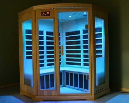 sauna infrarouge bleu