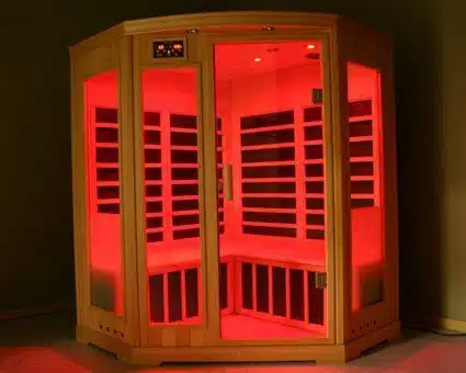 sauna infrarouge rouge