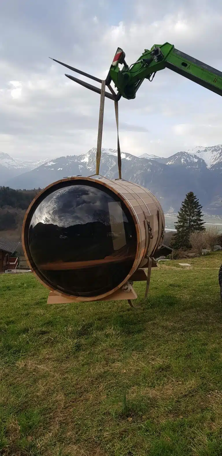 Sauna extérieur bulle