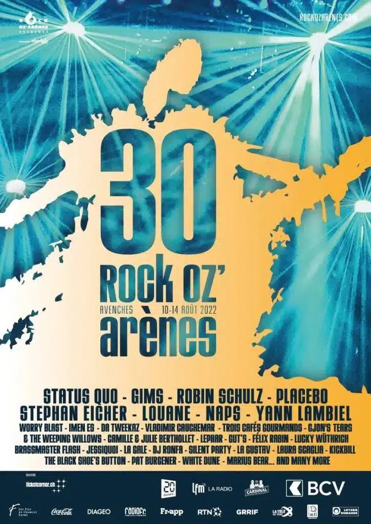 affiche rock o'zarenes 2022 dspas