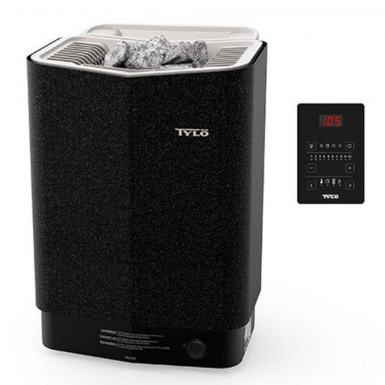 poele sauna tylö sense combi pure avec panneau de commande