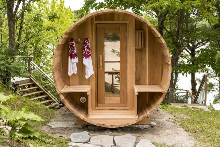 sauna extérieur en cèdre rouge
