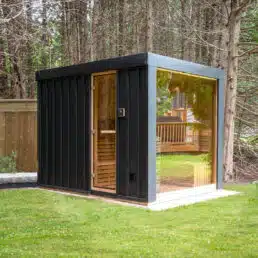 sauna extérieur pure cube neptune