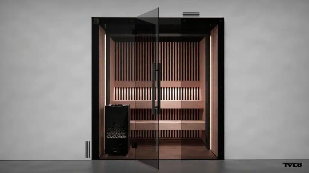 sauna moderne en bois