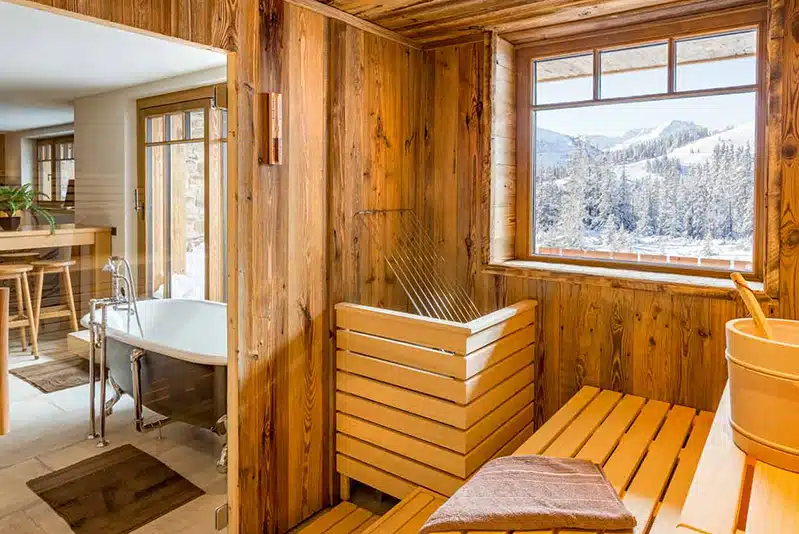 sauna interieur
