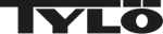 Un logo magnolia stylisé noir avec de larges lignes organiques courbées dans un design abstrait crée une forme symétrique et équilibrée, rappelant l’ambiance sereine d’un intérieur de sauna bien conçu. tylo logo