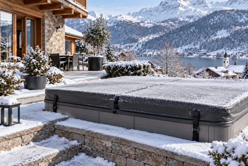 préparer spa extérieur hiver